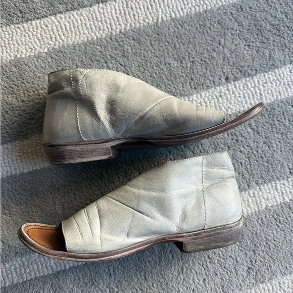 Free People All Leather Mont Blank Asymmetrical Sandals - Picture 7 of 11